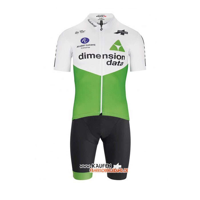 Dimension Data Kurzarmtrikot 2019 und Kurze Tragerhose Grun Wei